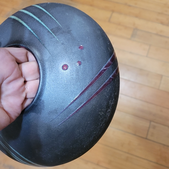 1990s Studio Art Pottery Postmodern Abstract Raku Ceramic Vase Michael Cho - Picture 9 of 10